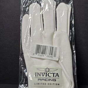 BRAND NEW Invicta Limited Edition White Racing Gloves
